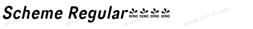 Scheme Regular字体转换 Scheme Regular字体转换